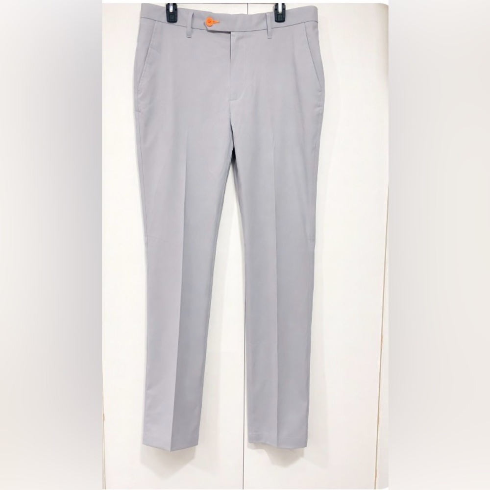 Stitch’s Britches Mens pants size 36x32 light gray straight leg polyester